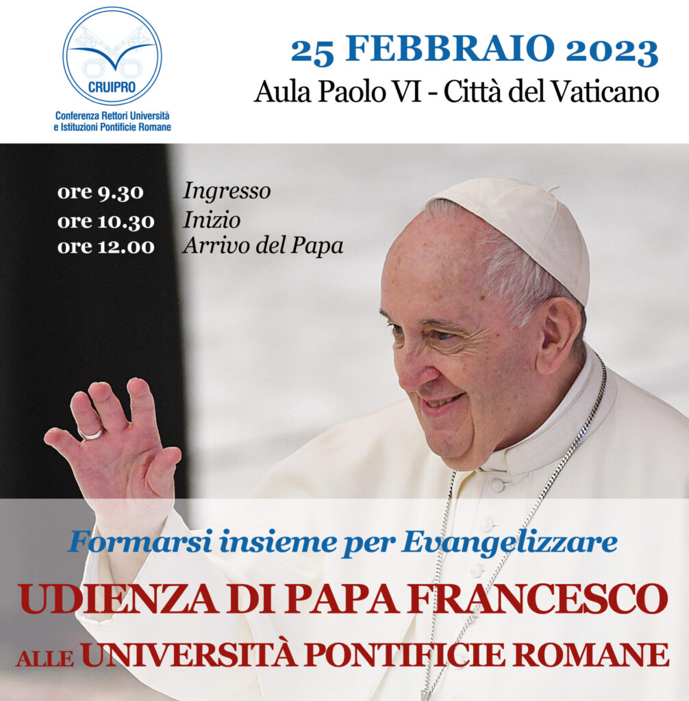 Roma, Città del Vaticano: Papa Francesco riceve in udienza le Università Pontificie Romane